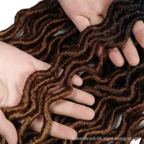 Synthetic Chemical Fiber Hair Gypsy Goddess Loves Hair Soft Wavy Curls Crochet Braids Artificial Crochet Hair